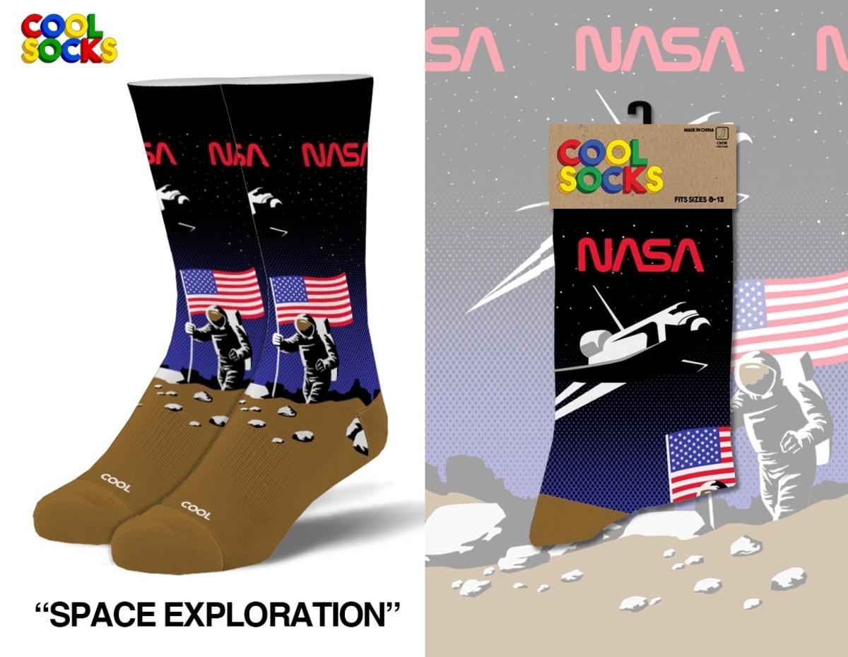 NASA Space Exploration -  Socks