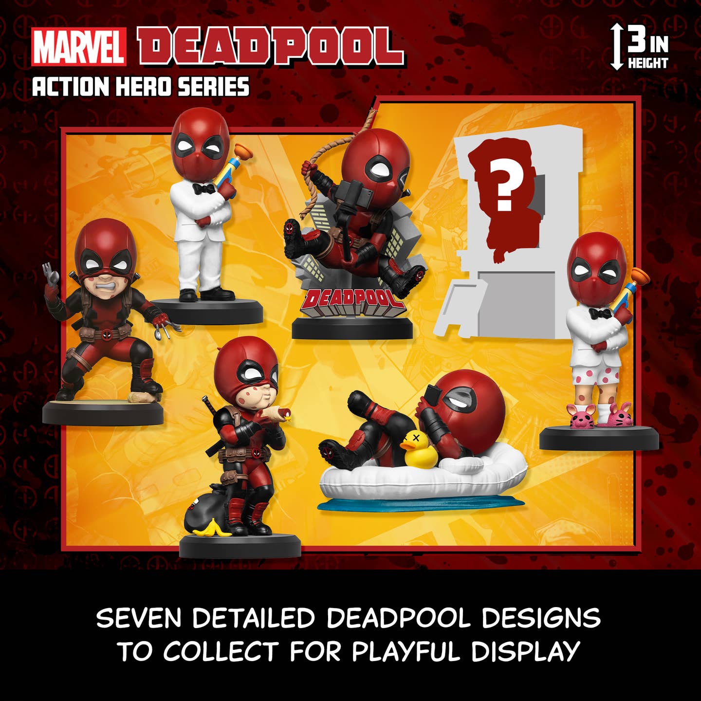 Marvel Deadpool Action Hero Series Hero Box - Blind Box Cdu