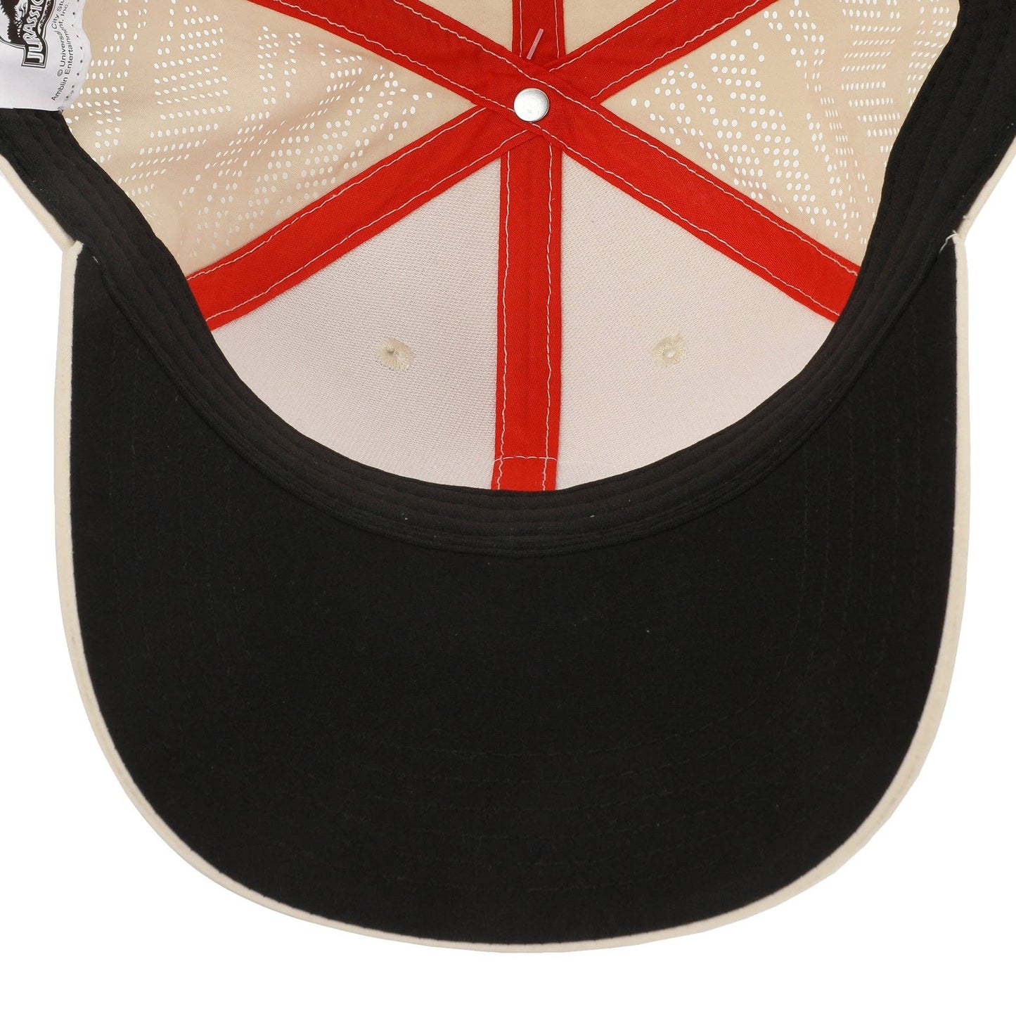 Jurassic Park T-Rex Silhouette Adult Tan Adjustable Perofmance Running Workout Hat