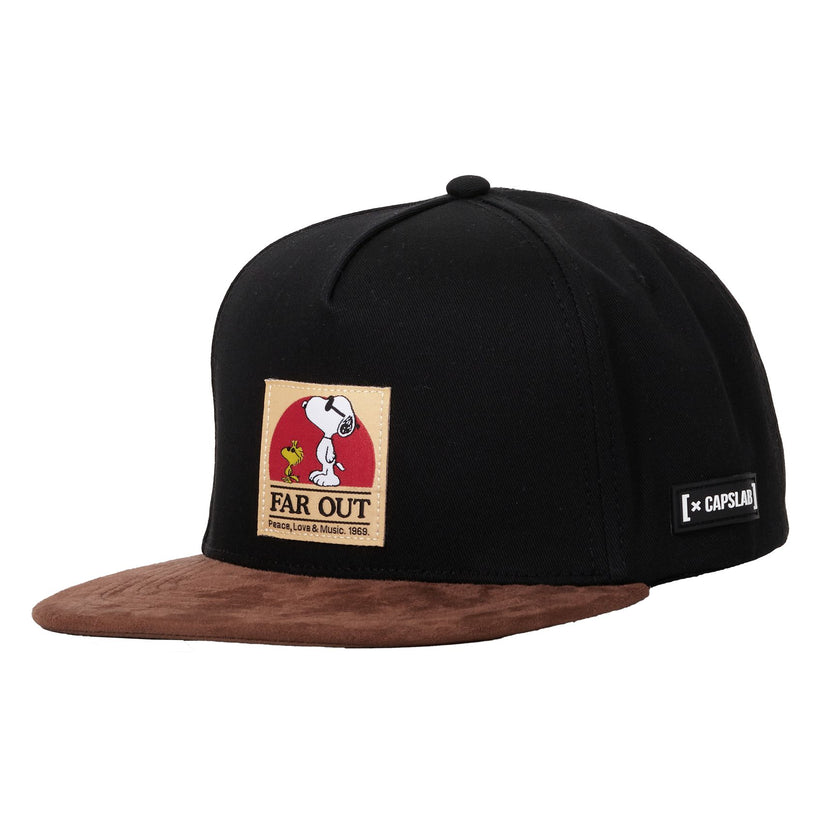 CAPSLAB Peanuts Outdoor Snapback Hat Flat Bill