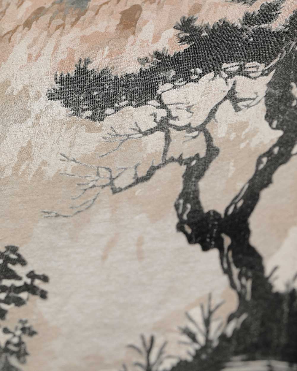 Men's Graphic Tee - Screenprinted T-Shirt (Tranquil Ascent)