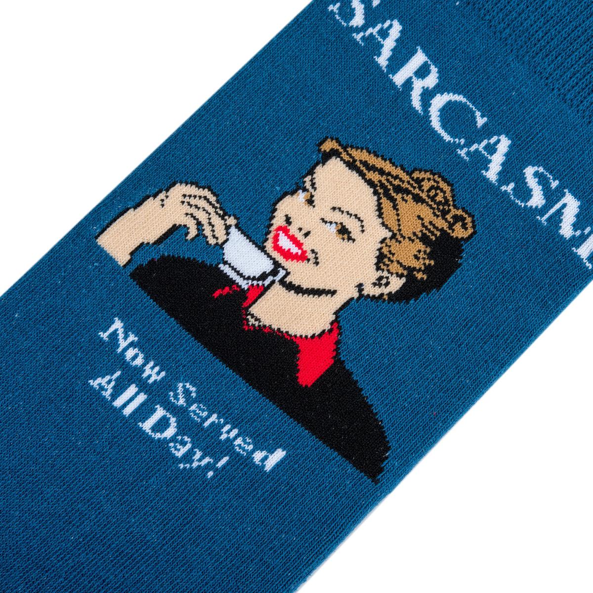 Sarcasm - Womens Crew Folded