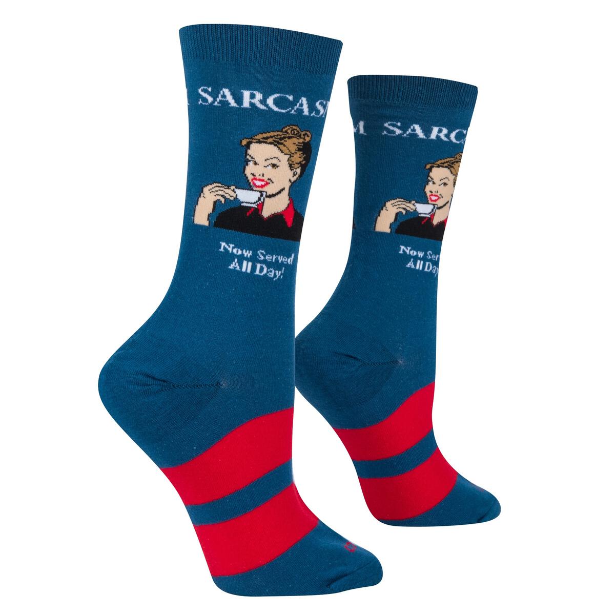 Sarcasm - Womens Crew Folded