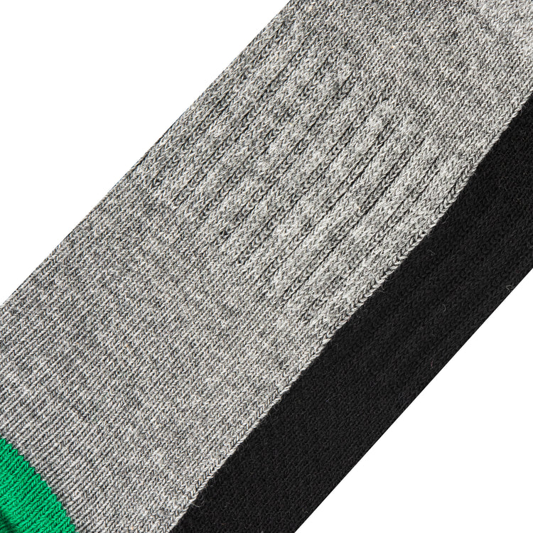 GREEN BLACK HEATHER CREW Socks