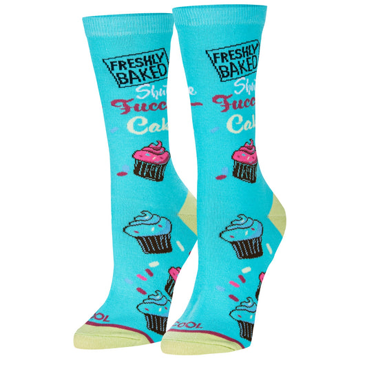 SHUT THE FUCCUPCAKES WOMEN'S Socks