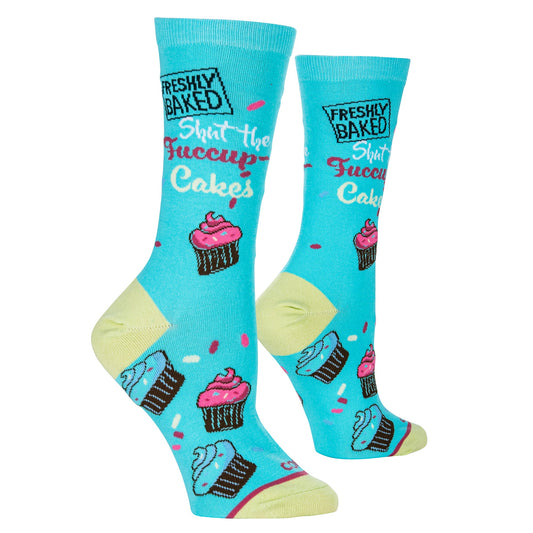 SHUT THE FUCCUPCAKES WOMEN'S Socks