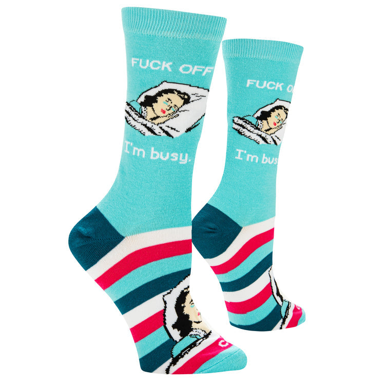 FUCK OFF IM BUSY WOMEN'S Socks