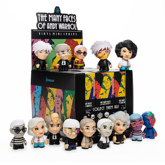 MANY FACES OF ANDY WARHOL VINYL FIGURES - Kidrobot