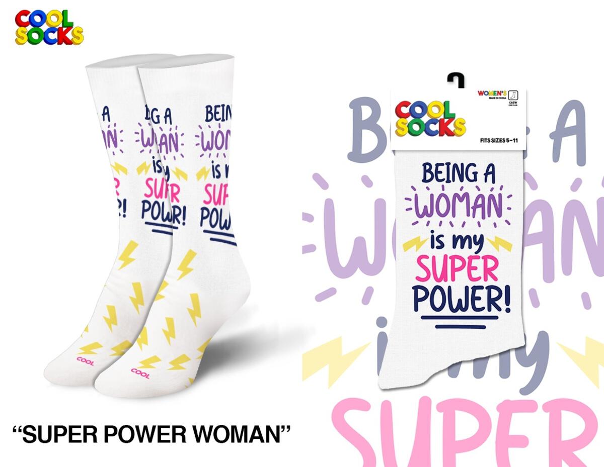 Super Power Woman -  Socks