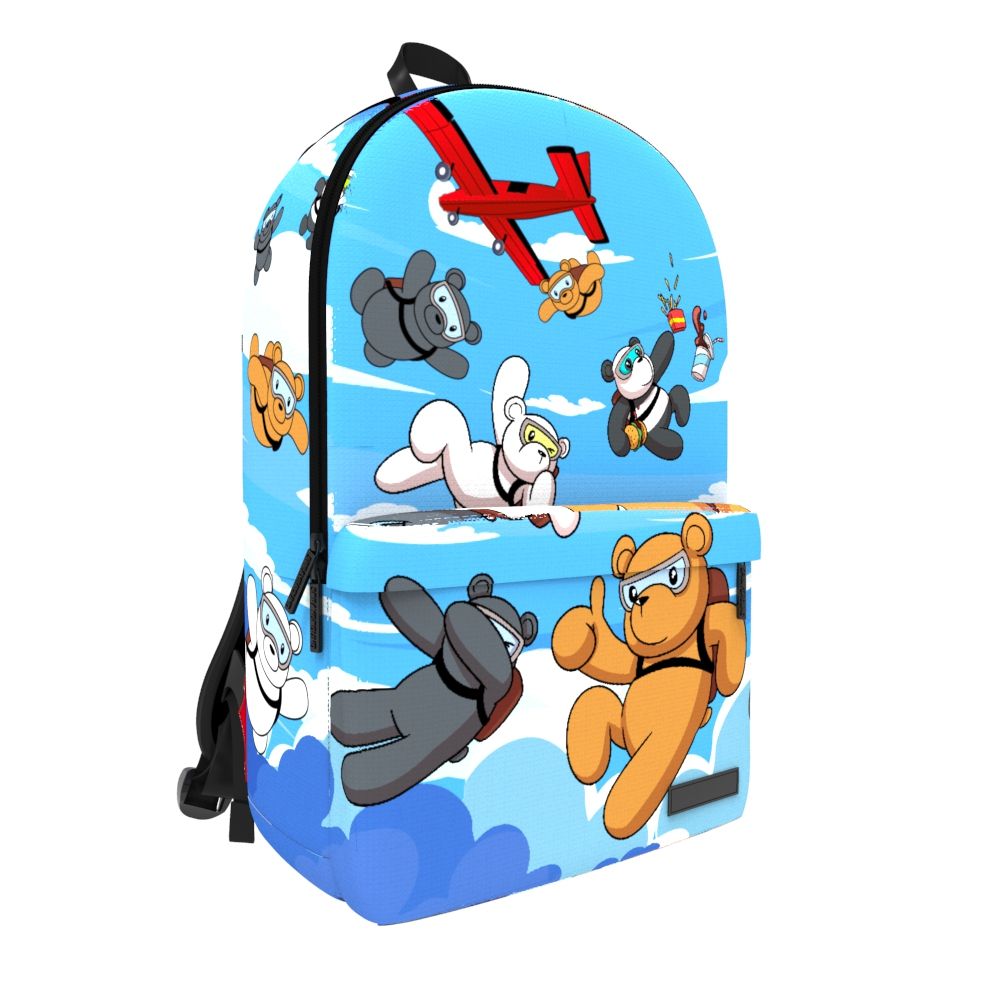SPACE JUNK SKYDIVING BEARS BACKPACK