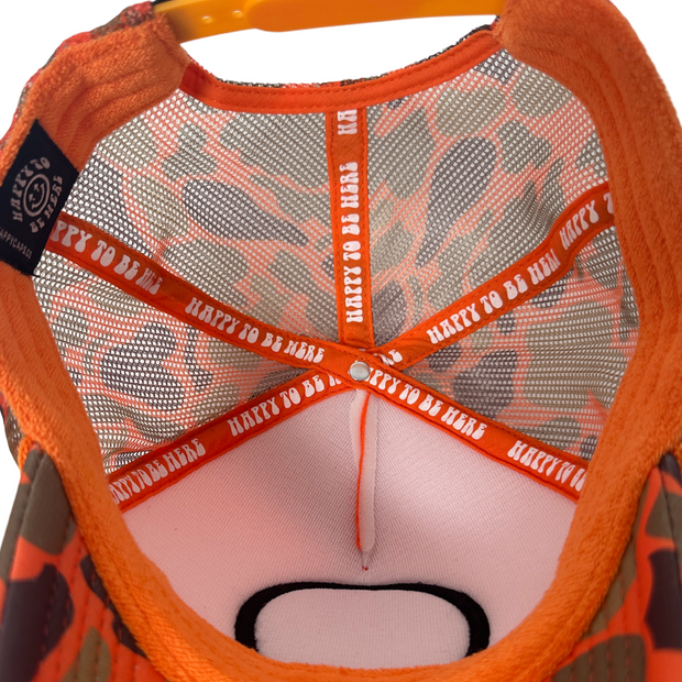 Double Blind Trucker - Orange Camo