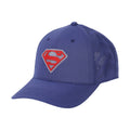 Superman Logo Blue Structured Baseball Cap