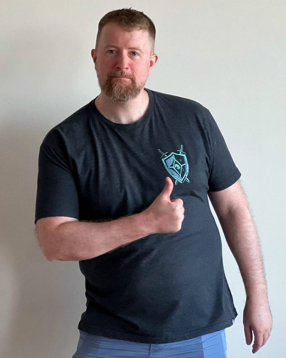 Men's Graphic Tee - Screenprinted T-Shirt (Inferno Blade)