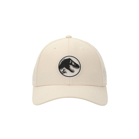 Jurassic Park T-Rex Silhouette Adult Tan Adjustable Perofmance Running Workout Hat