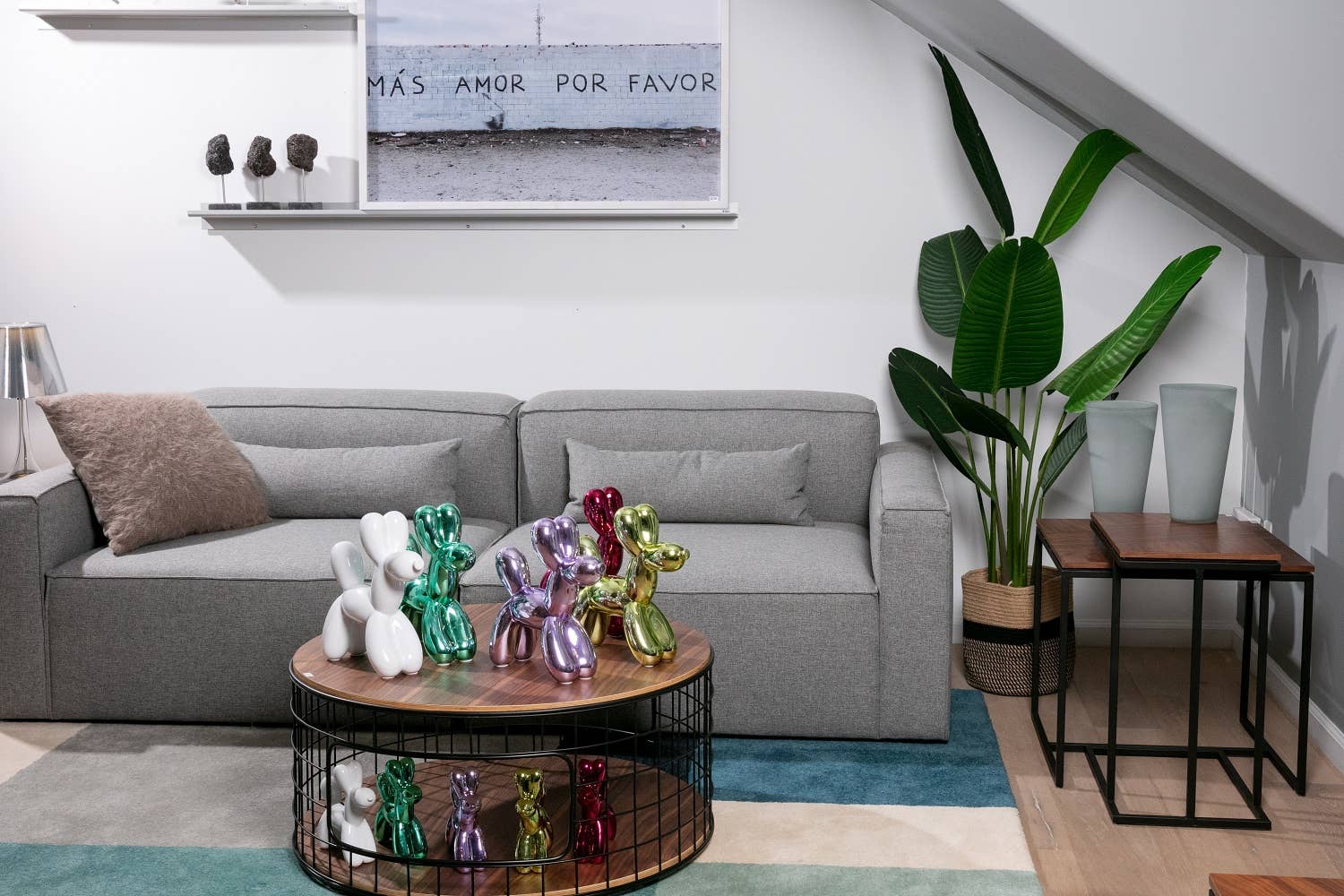 Lime Mini Ceramic Dog Piggy Bank - 7.5" tall