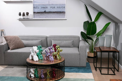 Lime Mini Ceramic Dog Piggy Bank - 7.5" tall