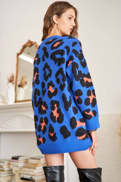 WARM & SOFT LEOPARD SWEATER TOP