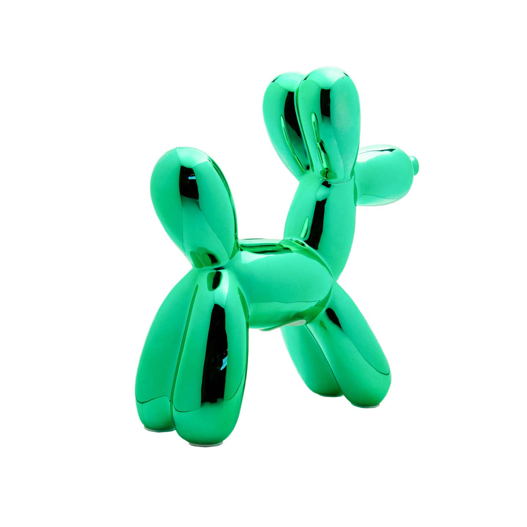 Teal Ceramic Dog Piggy Bank - 12" Tall