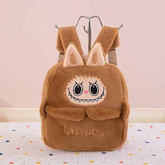 Cartoon Labubu Furry Backpack Children's Plush Backpack
