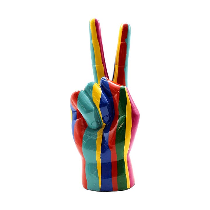 Jumbo Xxl Graffiti Peace Sign Tabletop - 11" Tall