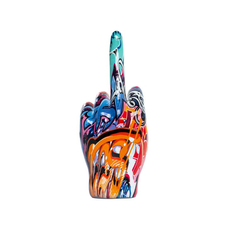 Street Art Middle Finger Tabletop - 8.5" Tall