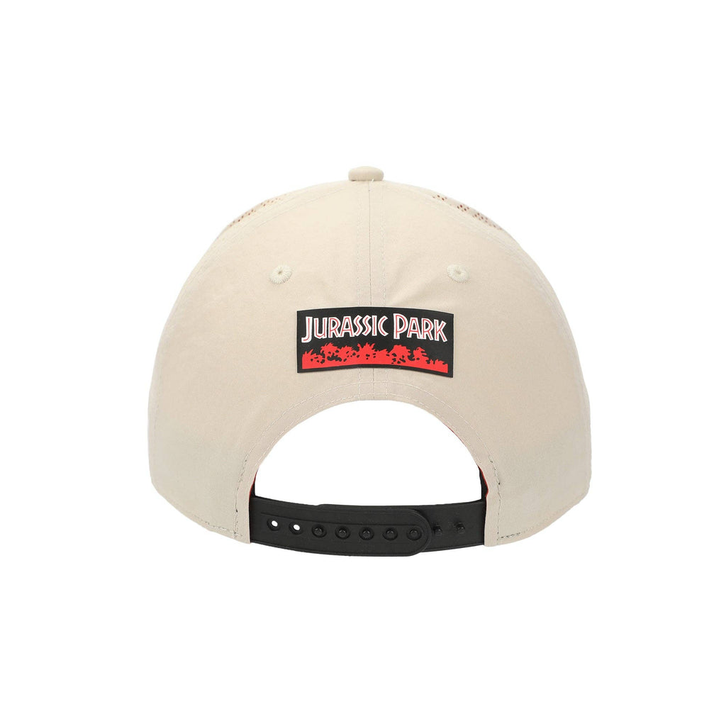 Jurassic Park T-Rex Silhouette Adult Tan Adjustable Perofmance Running Workout Hat