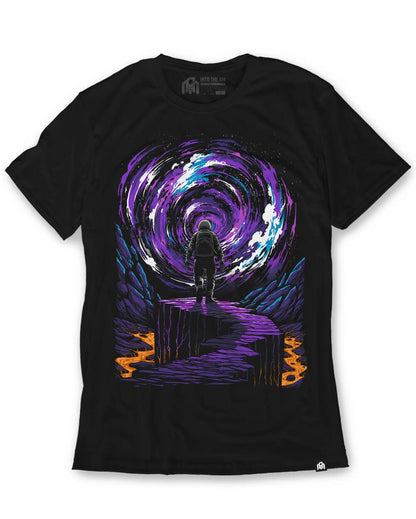 Men's Graphic Tee - Glow-in-the-Dark T-Shirt (Event Horizon)