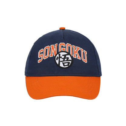 Dragon Ball Z Son Goku Kanji Youth Blue & Orange Traditional Adjustable Hat