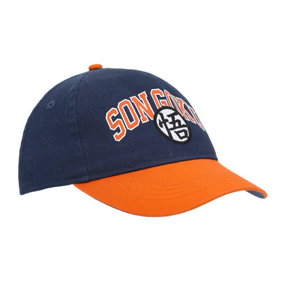 Dragon Ball Z Son Goku Kanji Youth Blue & Orange Traditional Adjustable Hat