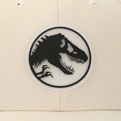 Jurassic Park T-Rex Silhouette Adult Tan Adjustable Perofmance Running Workout Hat
