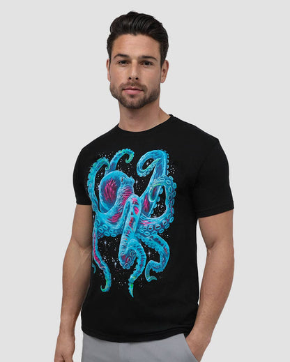 Men's Graphic Tee - Glow T-Shirt (Gleaming Octo)