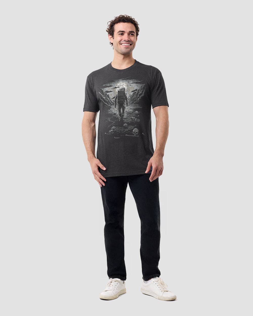 Men's Graphic Tee - Screenprinted T-Shirt (Lost Remains)