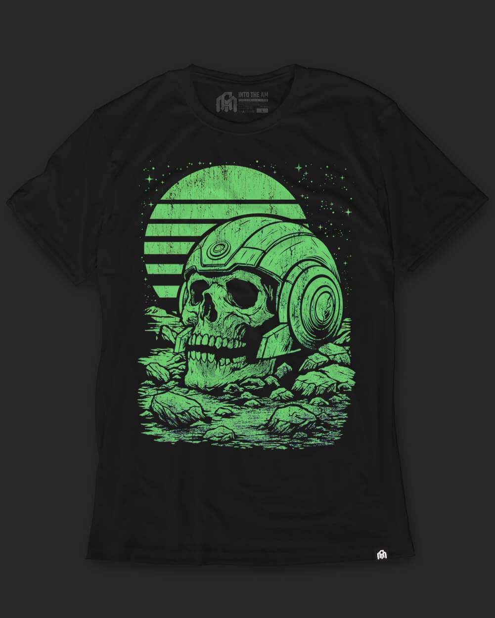 Men's Graphic Tee - Glow-in-the-Dark T-Shirt (Solar Decay)
