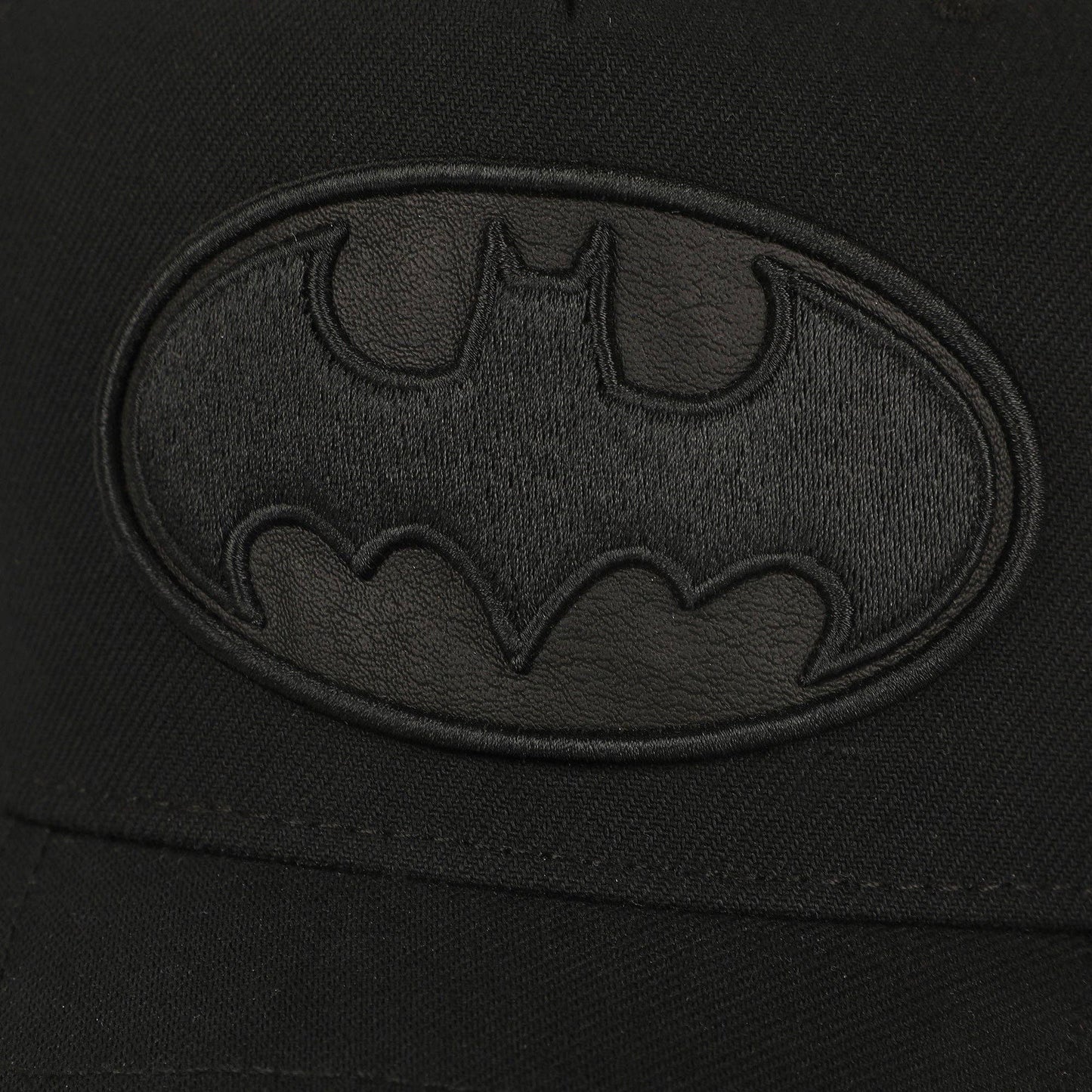 Batman Symbol Embroidery With Pu Inlay Poly Wool B104 A Frame Snapback