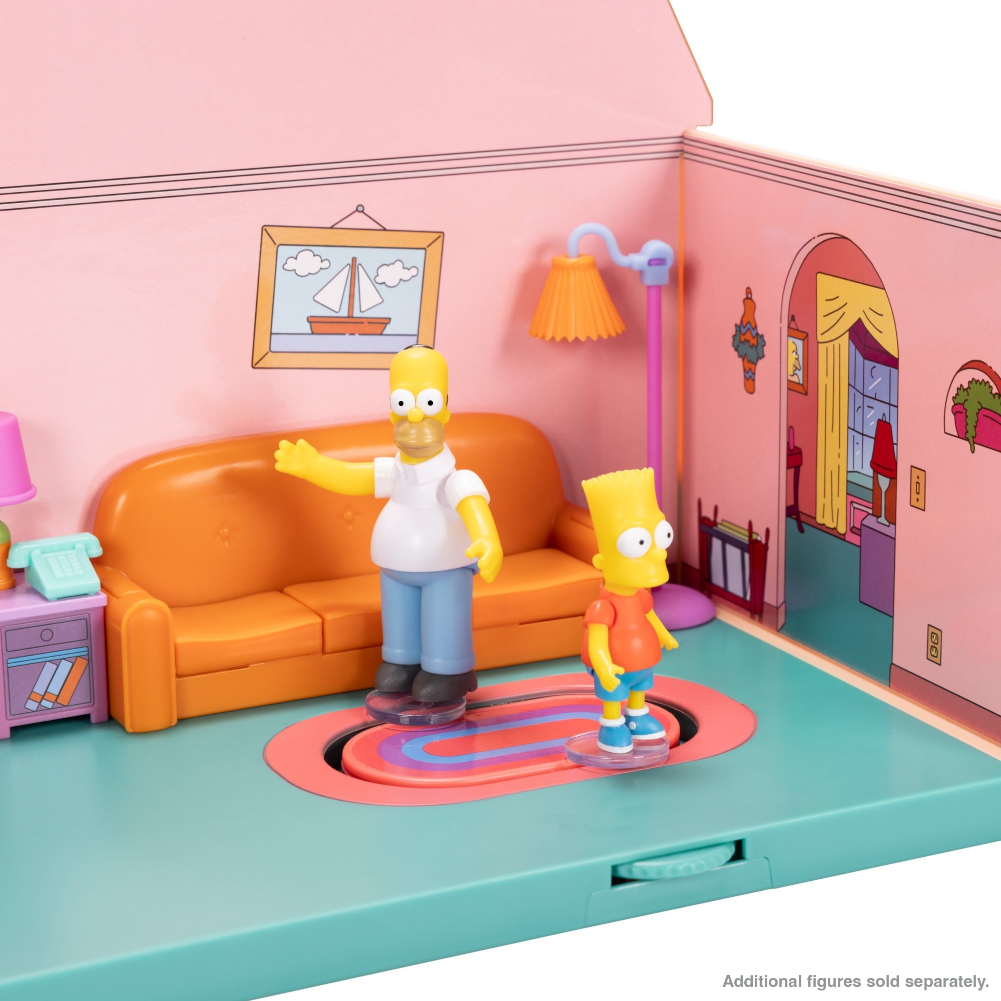 SIMPSONS LIVING ROOM DIORAMA PLAYSET