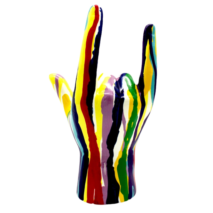 Graffiti I Love You Hand Tabletop - 9" Tall