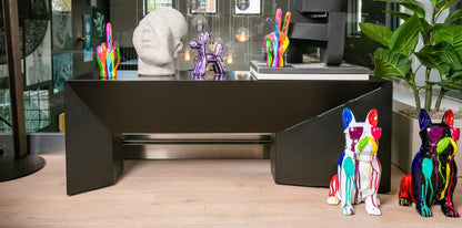 Lavender Ceramic Dog Piggy Bank - 12" tall