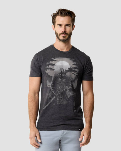 Men's Graphic Tee - Screenprinted T-Shirt (Dark Samurai)