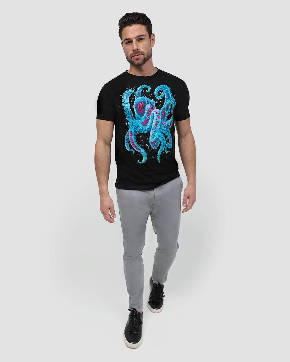Men's Graphic Tee - Glow T-Shirt (Gleaming Octo)