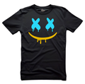 Happy Face X X  –DRIPPING Black Tee