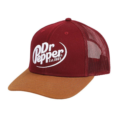 Dr Pepper Classic Logo Adult Mesh Trucker Cap