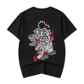 ET523 White Cloud Tiger Embroidered Tee
