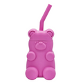 Silicone Brown Teddy Bear Kids Cup 14oz