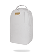 GOLD BRICK LUXE WHITE BACKPACK