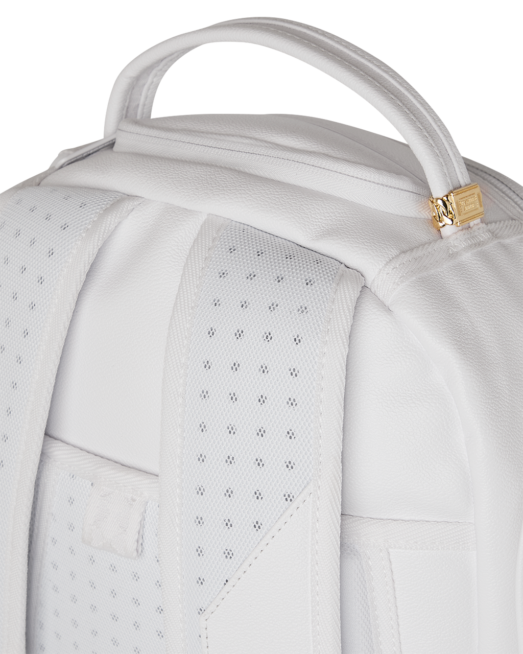 GOLD BRICK LUXE WHITE BACKPACK