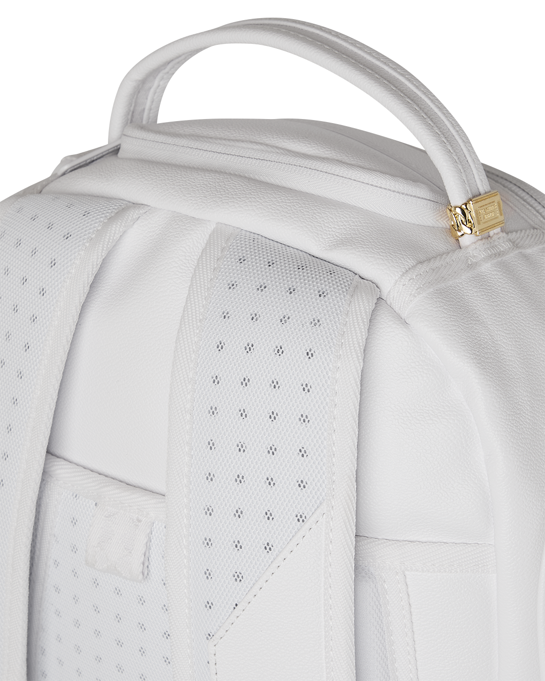 GOLD BRICK LUXE WHITE BACKPACK