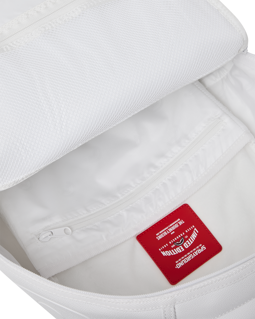 GOLD BRICK LUXE WHITE BACKPACK