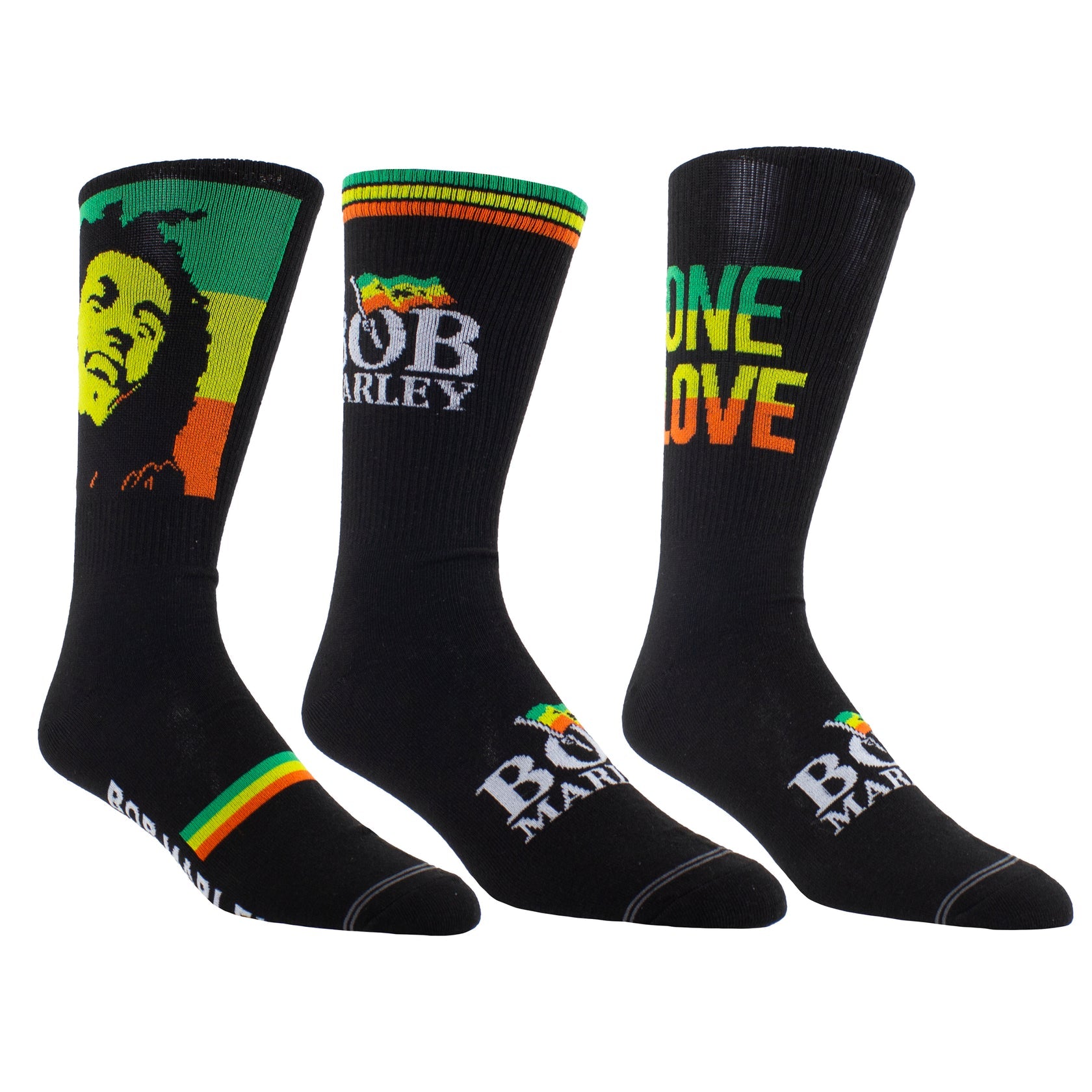BOB MARLEY GUITAR TIN SOCK BOX, 3 PAIR