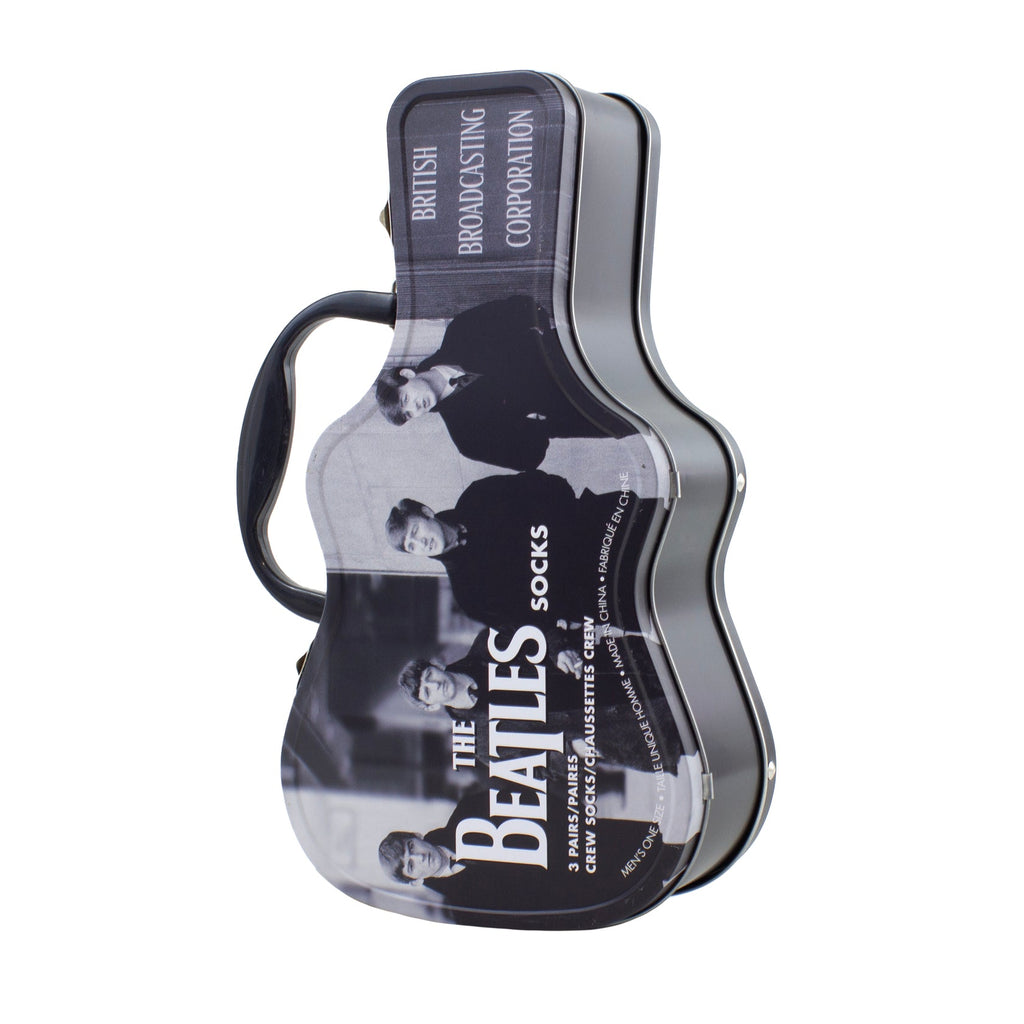 THE BEATLES GUITAR TIN SOCK BOX, 3 PAIRS