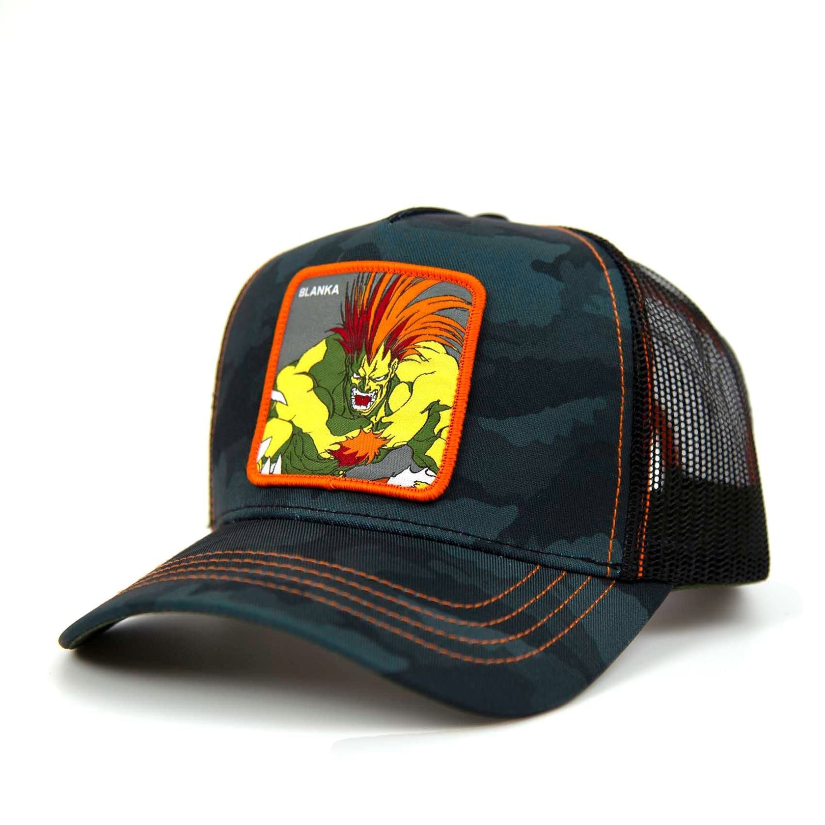 STREET FIGHTER Blanka Trucker Hat Camo